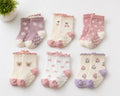 Kit 9 Meia Bebe Menina Pares Cano Curto