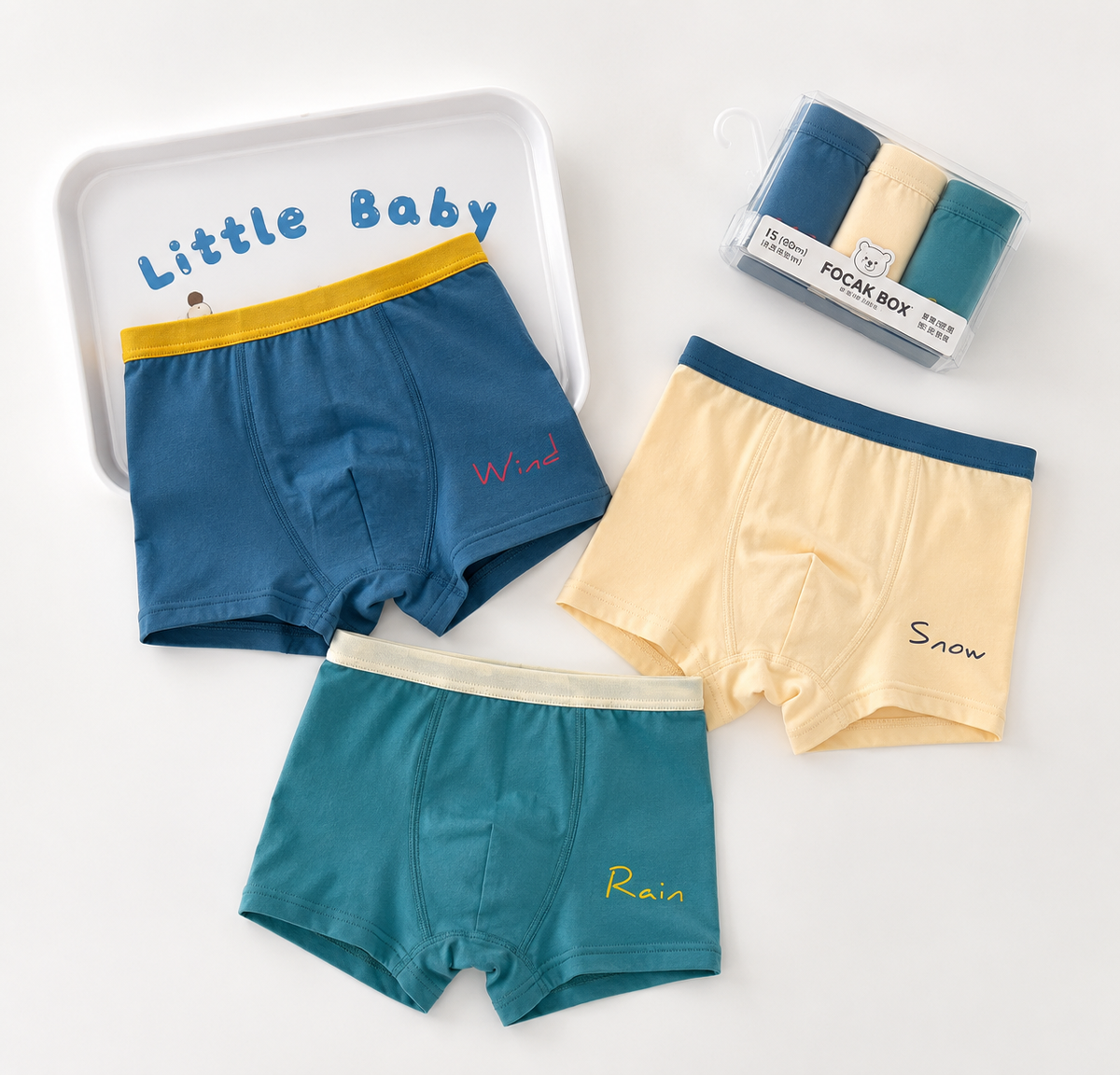 KIT 3 CUECAS MENINO ALGODÃO VARIADAS 041