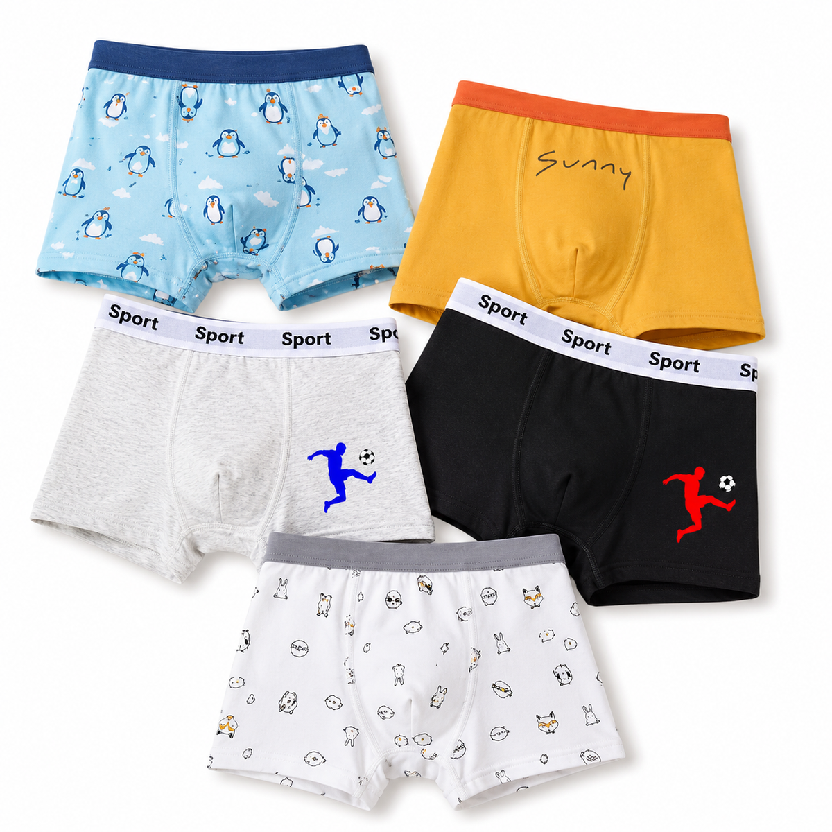 KIT  CUECAS MENINO ALGODÃO VARIADAS 041 (Cópia)