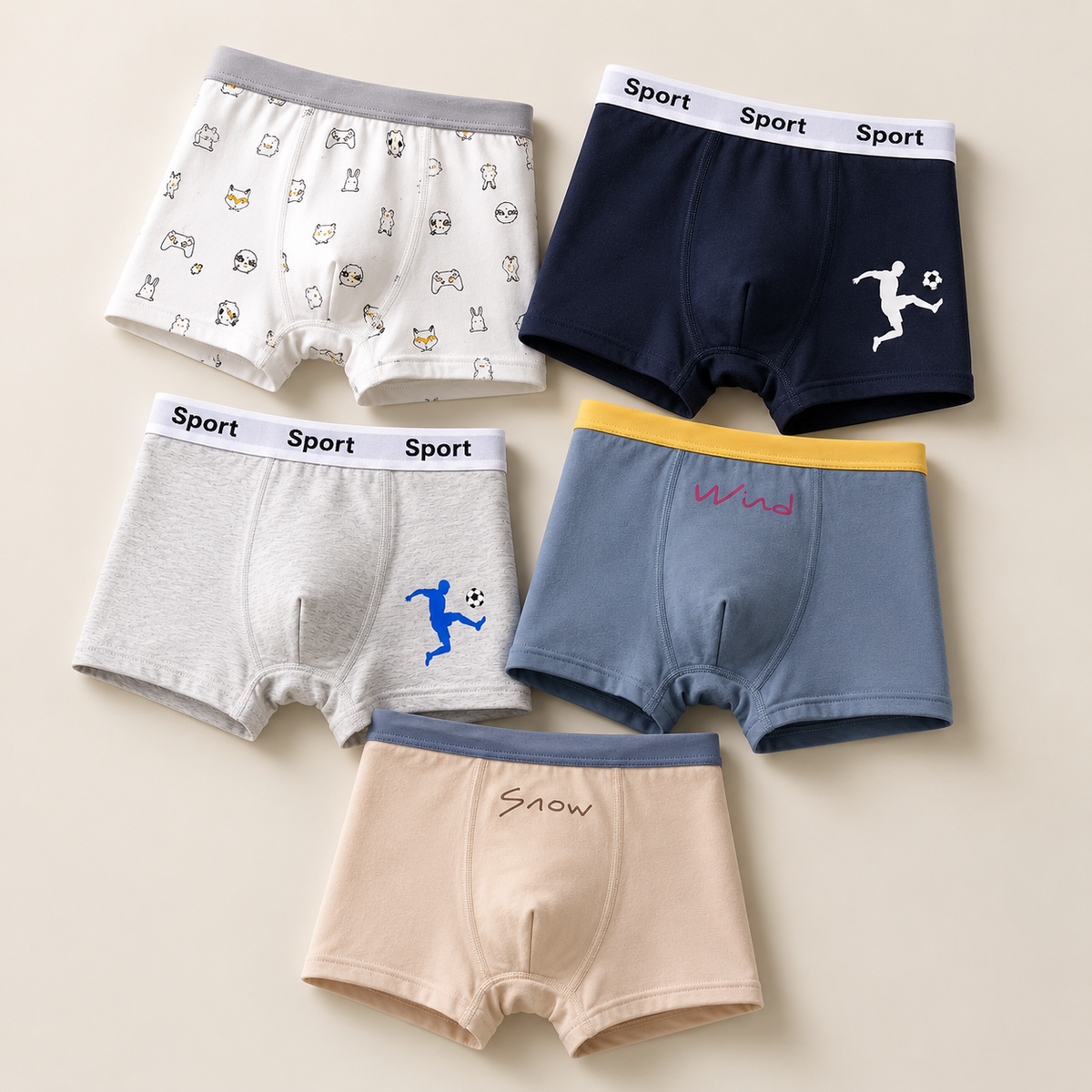KIT  CUECAS MENINO ALGODÃO VARIADAS 041 (Cópia)