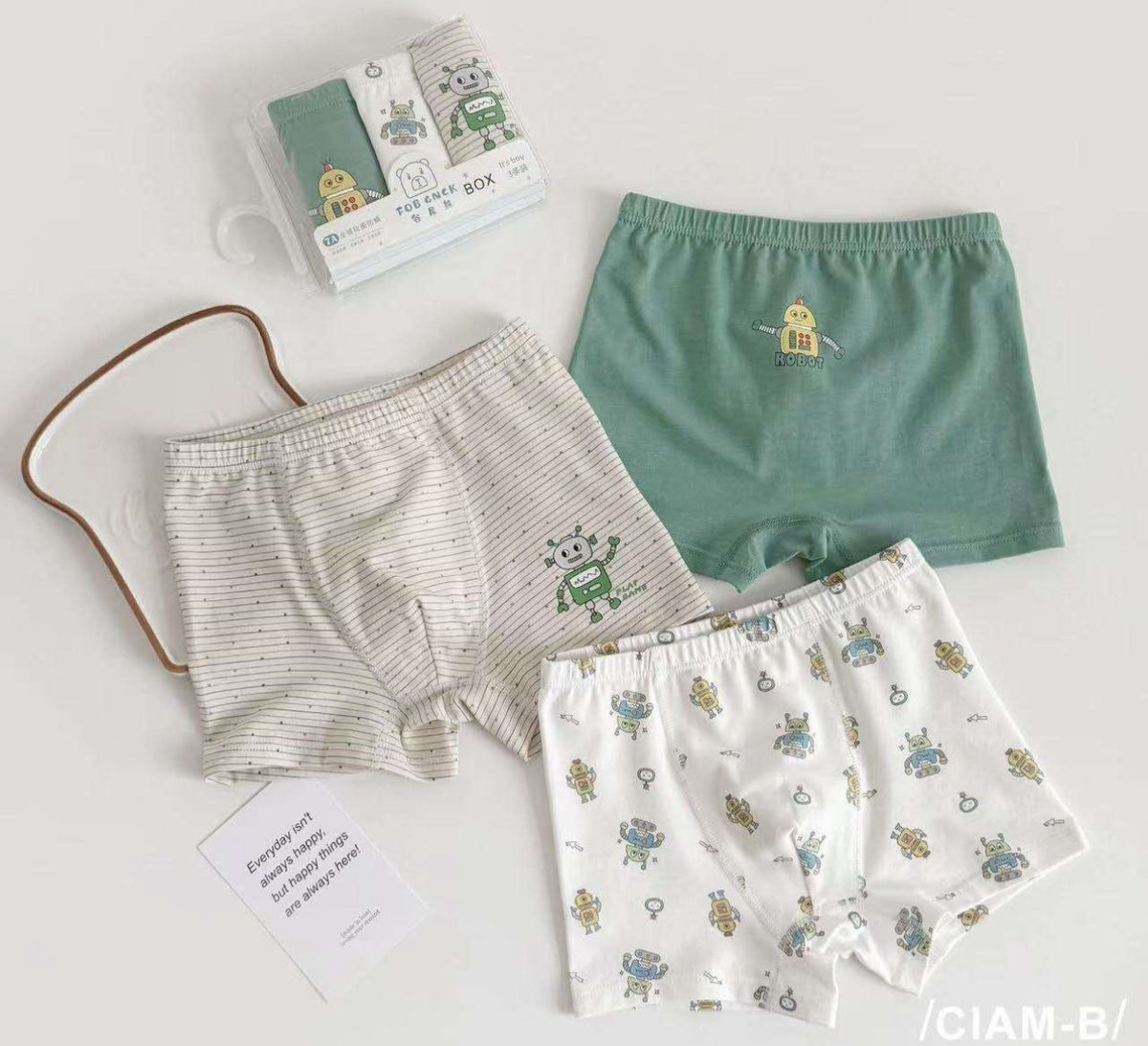 KIT  CUECAS MENINO ALGODÃO VARIADAS 041 (Cópia)